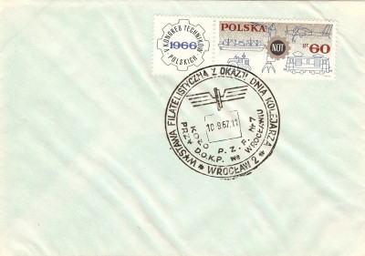 1967 [KO67 231] WF z okazji Dnia Kolejarza